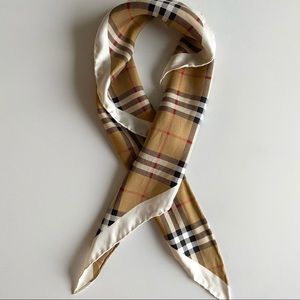 *GREAT CONDITION* Burberry Triangle Silk Scarf